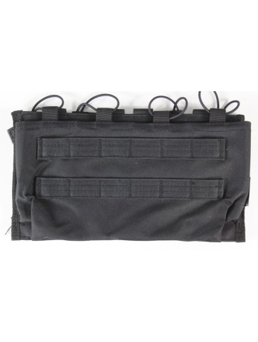 Kombat Triple Quick Release double Mag Pouches Black MOLLE webbing airsoft 21/38