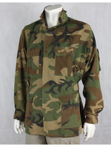 Genuine Surplus USAF Woodland Camo Lightweight Aircrew Shirt Jacket