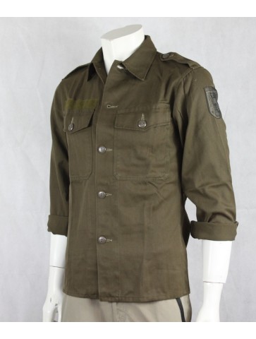 Genuine Surplus Austrian Army Field Shirt HW Olive Brushed Cotton ExArmy