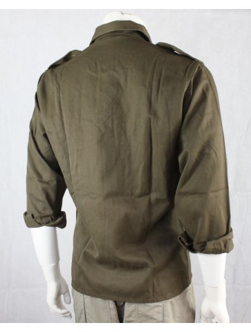 Genuine Surplus Austrian Army Field Shirt HW Olive Brushed Cotton ExArmy