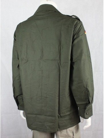 Copy of German Field Shirt Moleskin Cotton Olive Shirt Army Style Big Sizes