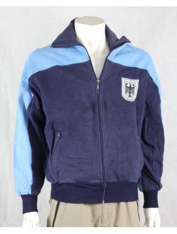 Genuine Surplus Vintage German Gym PT Jacket Retro Blue Tracksuit Jacket Top