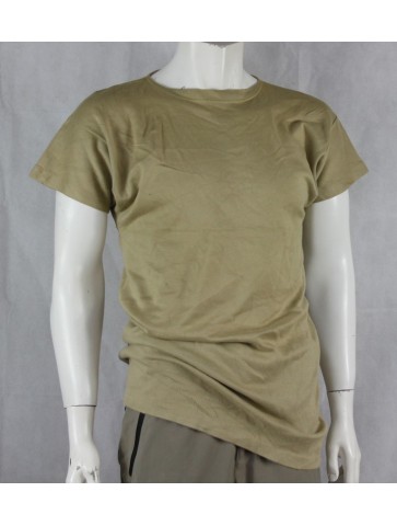 Genuine Army Surplus Italian desert Sand T-Shirt Short Sleeve Vintage