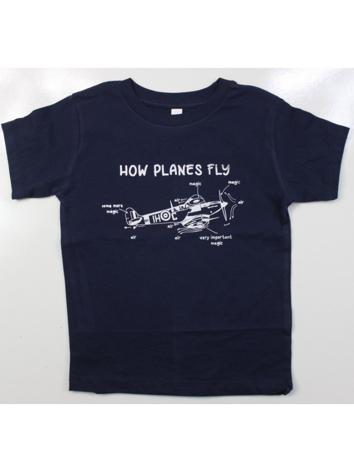 Kids How Planes Fly Aviation Military Style T-Shirt RAF Forces Child's