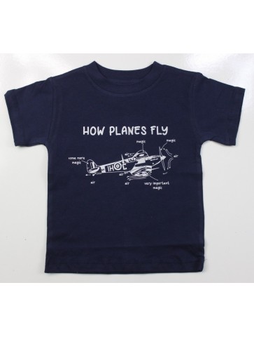 Kids How Planes Fly Aviation Military Style T-Shirt RAF Forces Child's