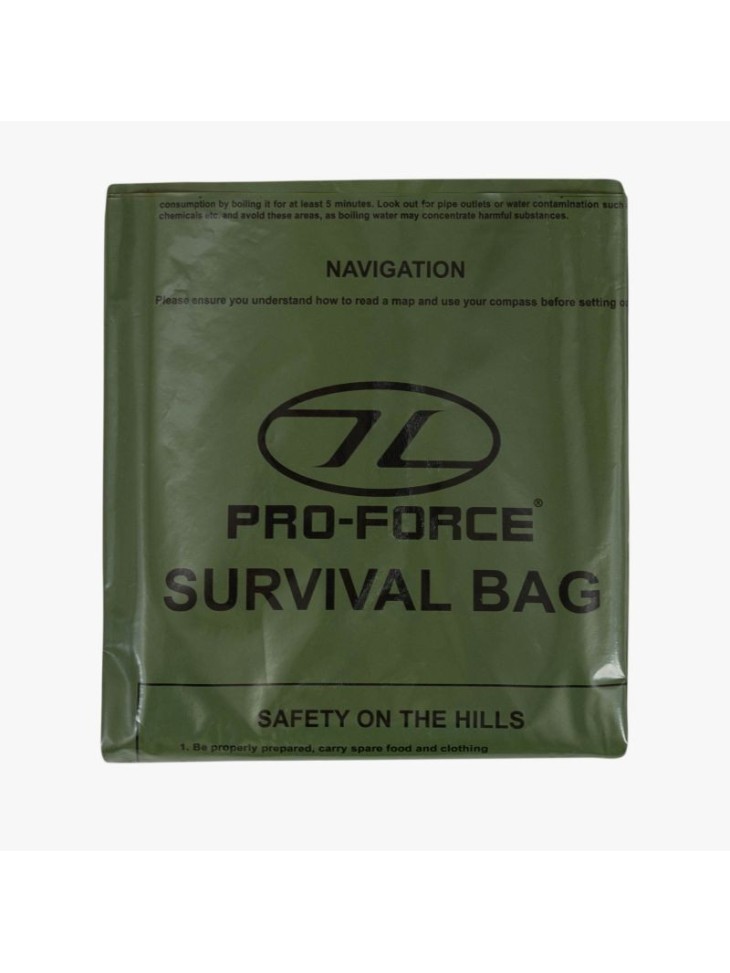 Highlander Survival Emergency Bivi Bag Waterproof Olive Green