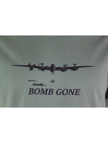 Bomb Gone Avro Lancaster Exclusive Printed T-Shirt RAF Military Forces Tactical Green
