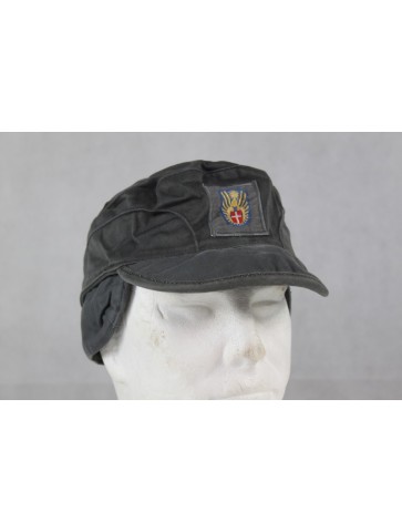 Genuine Surplus Danish Grey Fatigue Cap Field Hat All Seasons Lined w Badge G1
