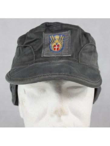 Genuine Surplus Danish Grey Fatigue Cap Field Hat All Seasons Lined w Badge G1
