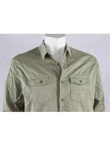 Sample Vintage Style Shirt Khaki XXL(42") Casual Outdoor Country  (219)