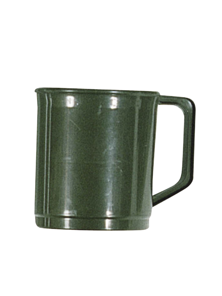 Milcom 35ml Polypropylene Plastic mug Olive Green Camping Cadets