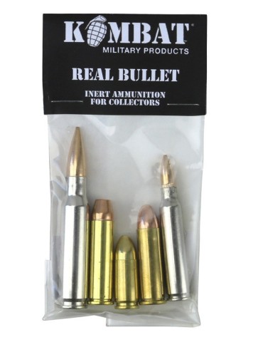 Collectors Bullet Pack Real bullets 5 Different Sizes