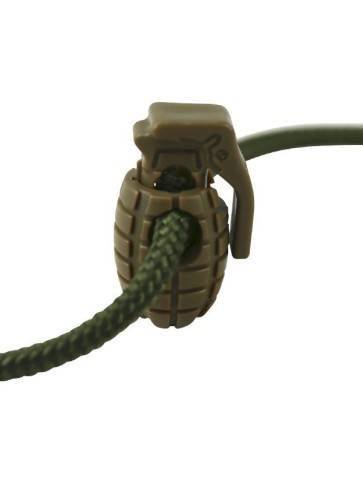 Pack10 Grenade Cord Locks Stoppers Toggle Tactical Military Airsoft EMO Punk Tan