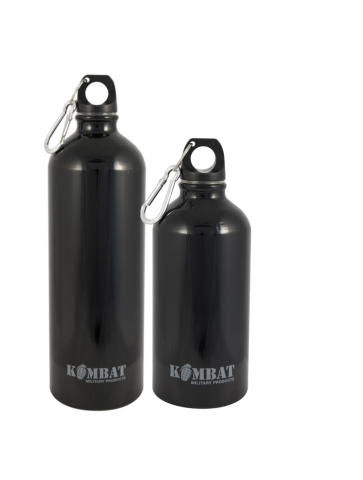 Kombat Re-usable Strong Aluminium Water Bottle Military Airsoft 500ml / 1000ml