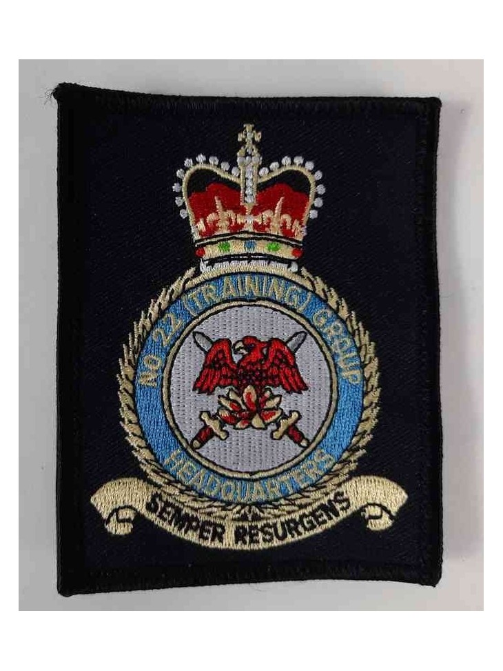 Factory Overrun RAF No22 Training Group HQ Embroidered Patch 95x75mm