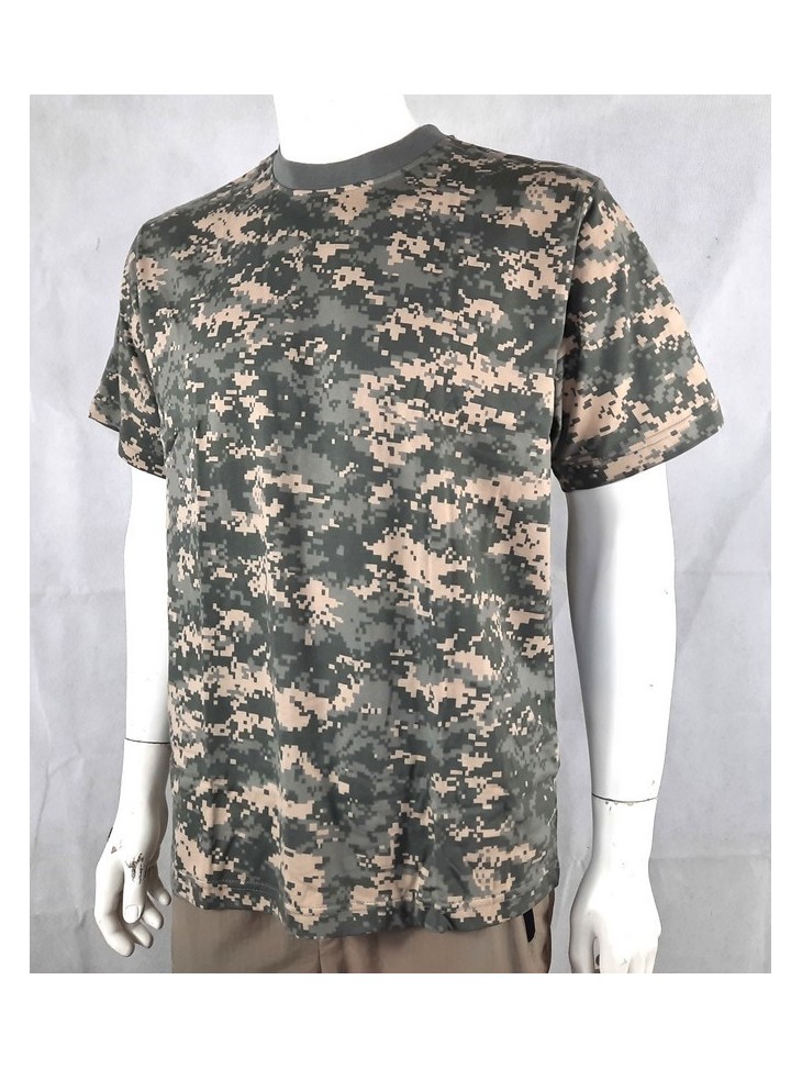 Highlander Digital ACU Camouflage Cotton T-Shirt Camo Grey Blue Green