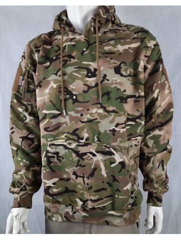 Kombat Tactical Hoodie BTP /Black  Tactical Military Pockets Cotton Rich Hooded