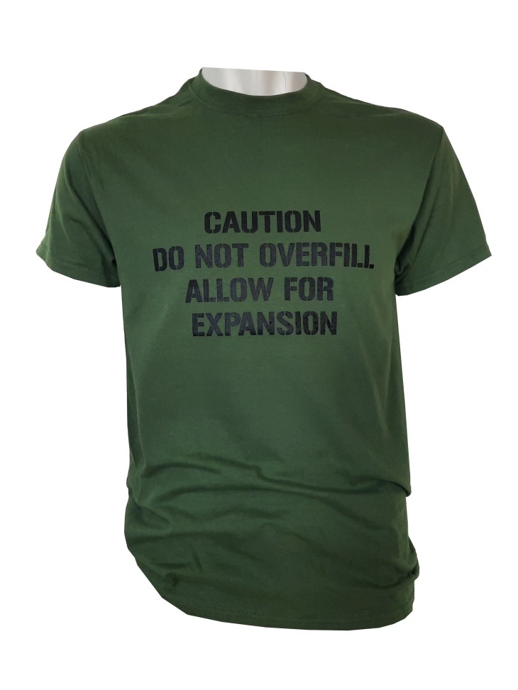 Allow For Expansion Exclusive Printed T-Shirt RAF Military Forces Tactical Green