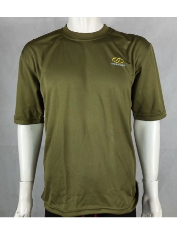Highlander ClimateX Base Layer T-Shirt Short Sleeve Wicking Olive