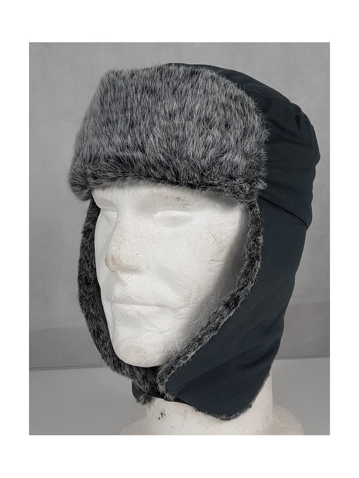 Cossack Hat Winter Grey Thermal Faux Fur Trapper Hat Size Small Adult