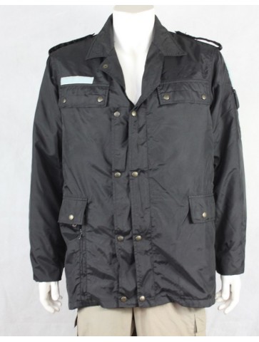 Genuine Surplus French Police Water Resistant Jacket Lined Black 36" Ch 2021/304