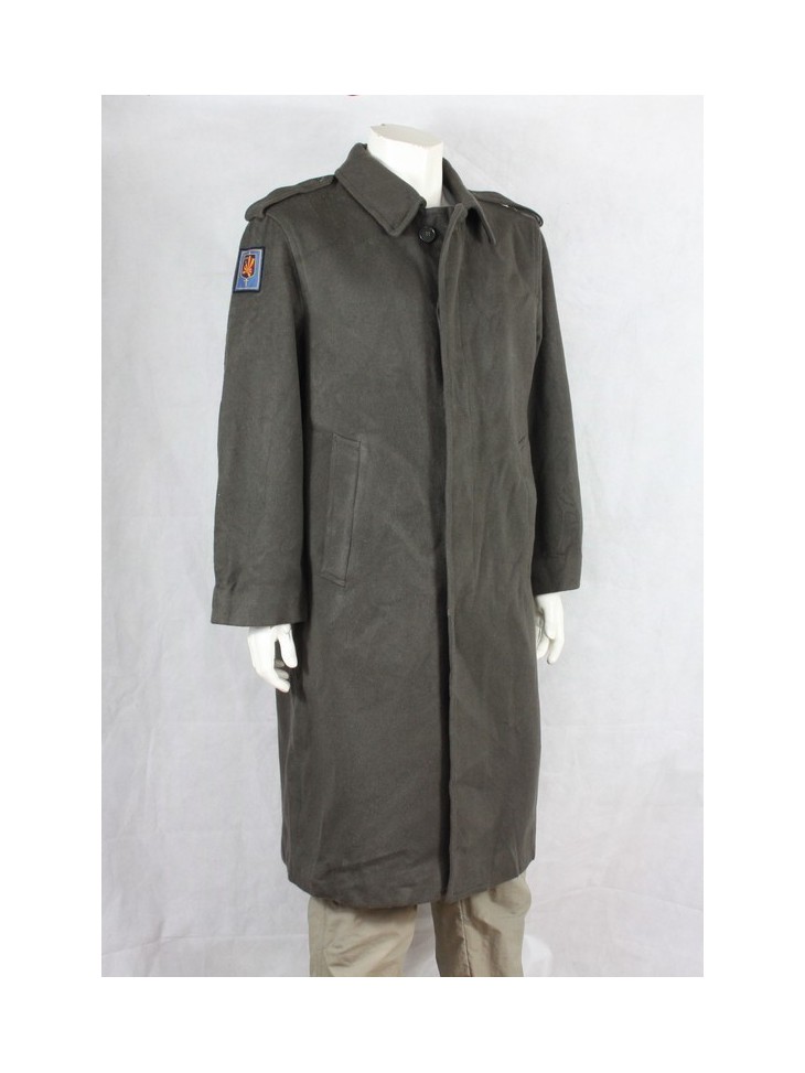 Genuine Surplus Grey Badged Wool Greatcoat 40-42" (2021/315)