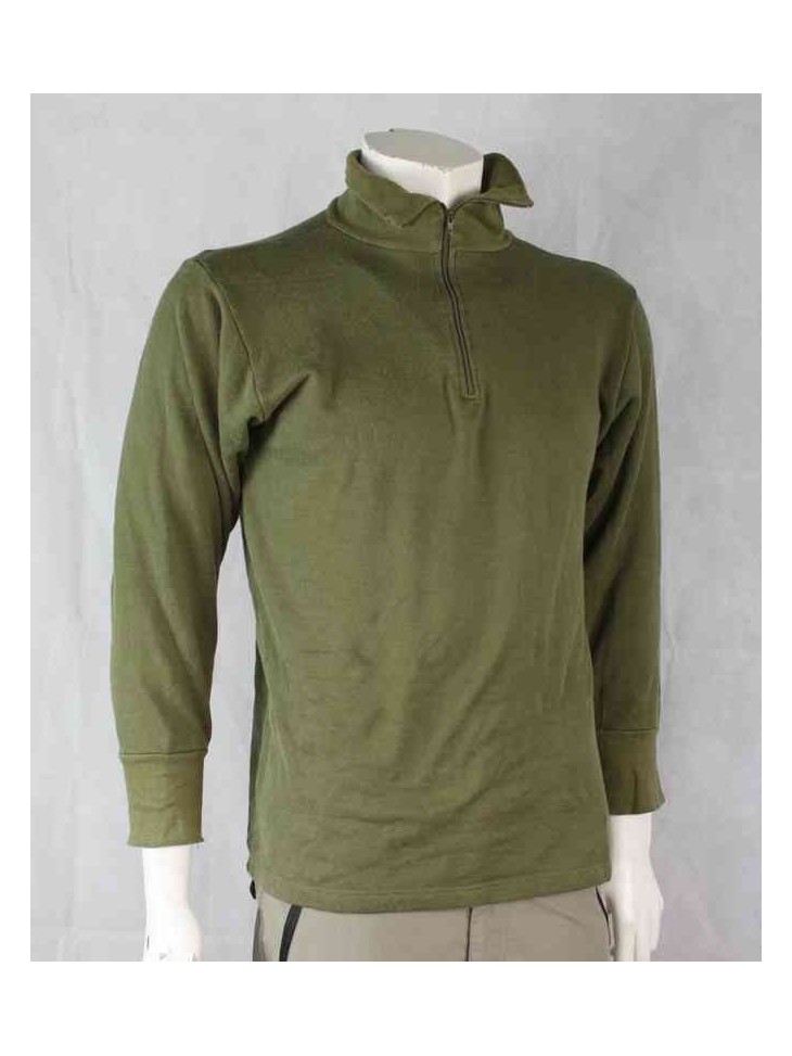 Genuine Surplus Dutch Army Warm Winter Thermal Zip Neck Shirt Top Norgee