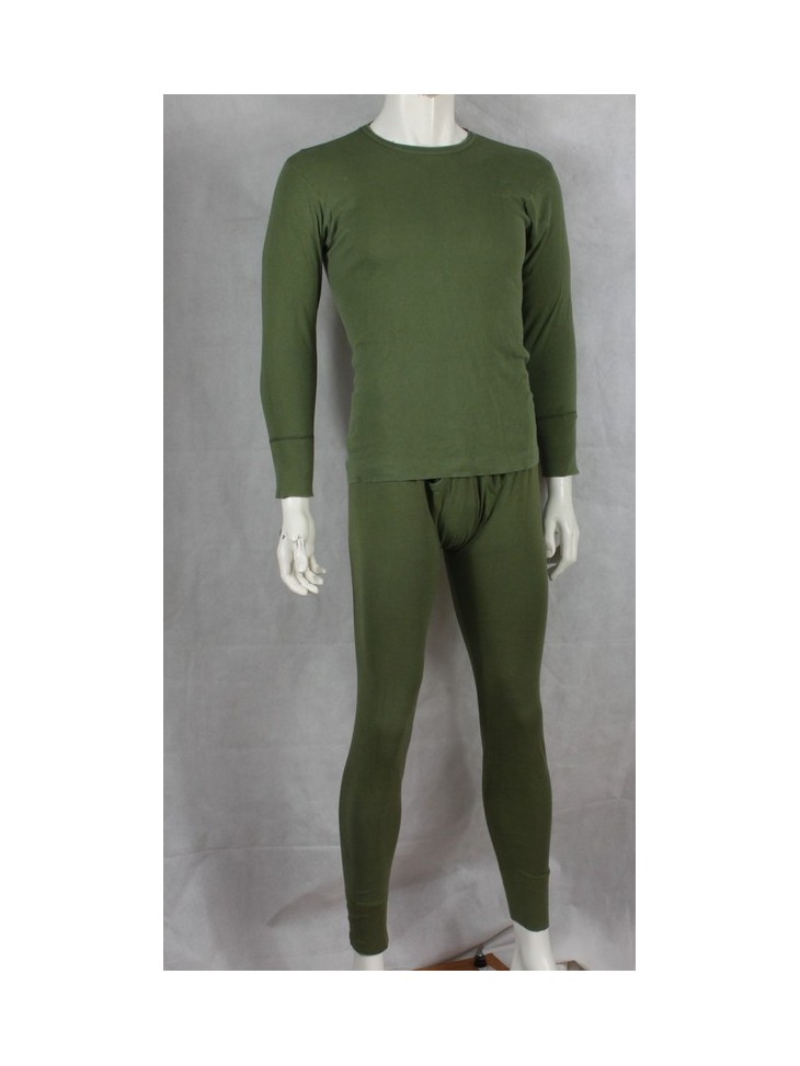 Genuine Surplus British Army Vintage Cotton Thermal Top Vest Long Johns G1