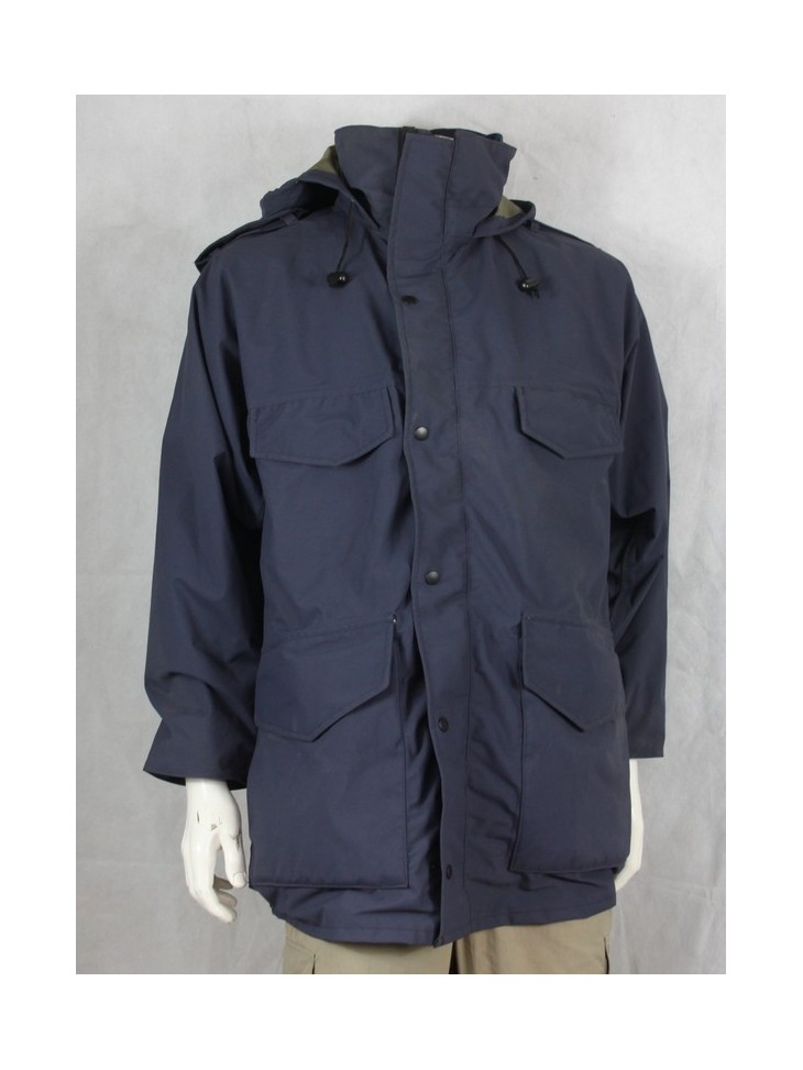 Genuine Surplus Navy Gore-tex Type Jacket Fleece Collar  36" XS (354)