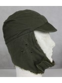 Genuine Surplus French Cold Weather Ear Warmer Peak Army Hat 56cm Date1979 (363)