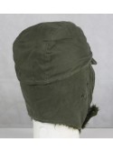 Genuine Surplus French Cold Weather Ear Warmer Peak Army Hat 56cm Date1979 (363)