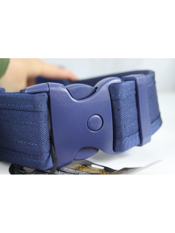 Blue Heavy Duty Military Security Belt L 38-44"" Waist 50mm wide (379)