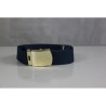 Military Style Cotton Webbing Belt FrNavy Metal Clasp Buckle XXL 40-56" W (381)