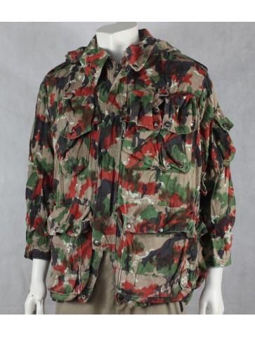 Genuine Surplus Swiss Army Vintage Alpenflage Parka UnLined Jacket Camouflage