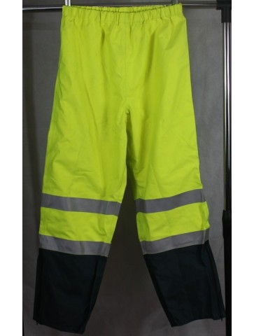 Genuine Surplus Spanish Police Hi-Vis Yellow Waterproof Over Trousers XXL (390)