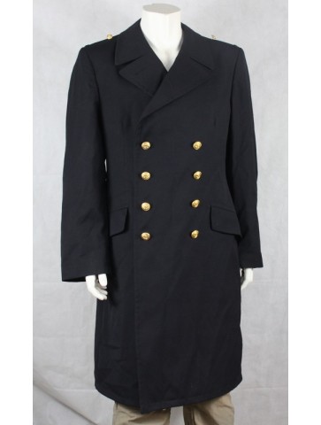 Genuine Surplus German Naval Overcoat with Flannel Lining 1991  42-44" (468)