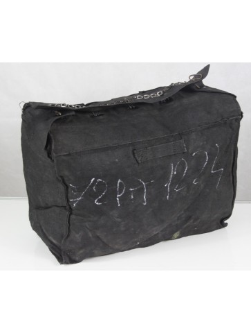 Genuine Surplus Italian Black Canvas Backpack With Chain Heavy Duty (454)