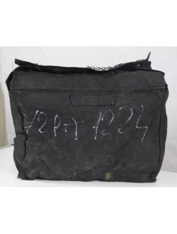 Genuine Surplus Italian Black Canvas Backpack With Chain Heavy Duty (454)