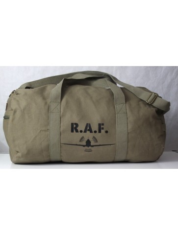 Normandy 44 Vintage Style Canvas Holdall Duffel Bag Spitfire Plane