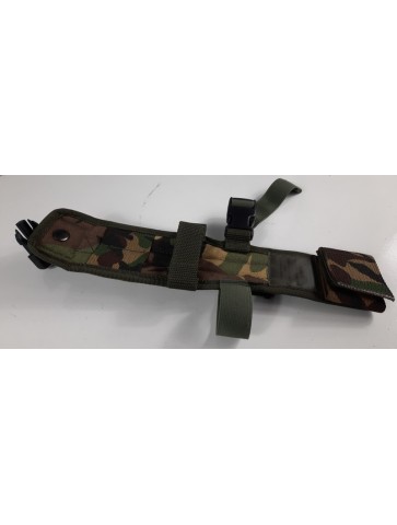 Genuine Surplus Dutch Woodland Knife Drop Leg Holder DPM Camo (529)