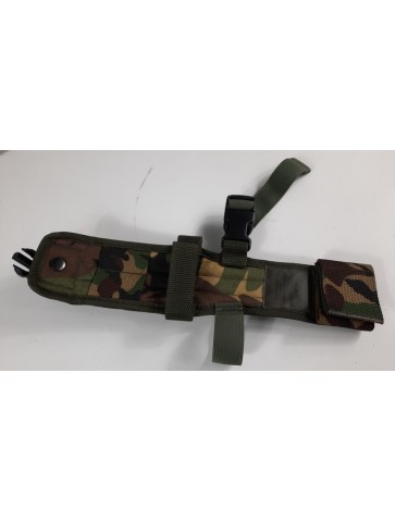 Genuine Surplus Dutch Woodland Knife Drop Leg Holder DPM Camo (529)