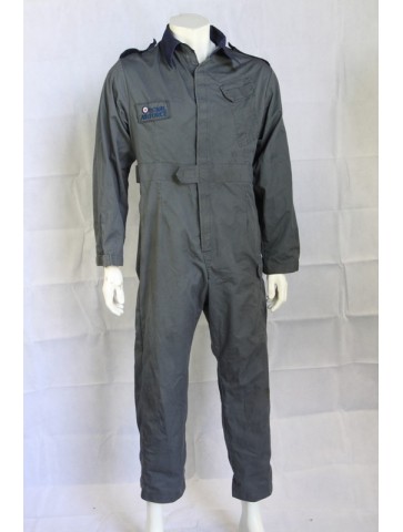 Genuine Surplus British RAF Badged Overall Coverall Grey Blue all sizes Airforce