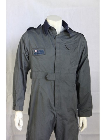 Genuine Surplus British RAF Badged Overall Coverall Grey Blue all sizes Airforce