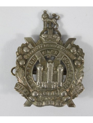 Genuine Surplus Scottish Own Kings Borderers Cap Badge Metal Kings Crown (586)