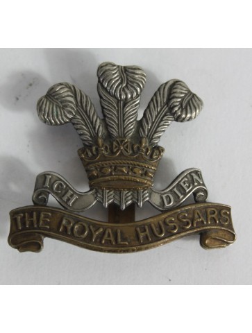 Genuine Surplus The Royal Hussars Regiment Cap Badge Metal PofW Crown (591)