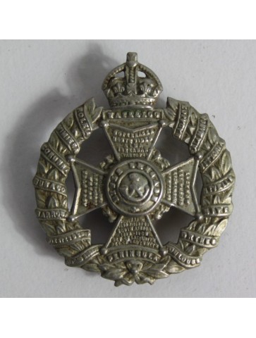 Genuine Surplus Rifle Brigade WW1 Cap Badge Metal Kings Crown (592)
