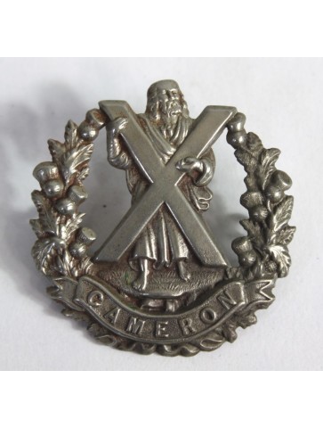 Genuine Surplus Cameron Highlanders Regiment Cap Badge Metal (596)