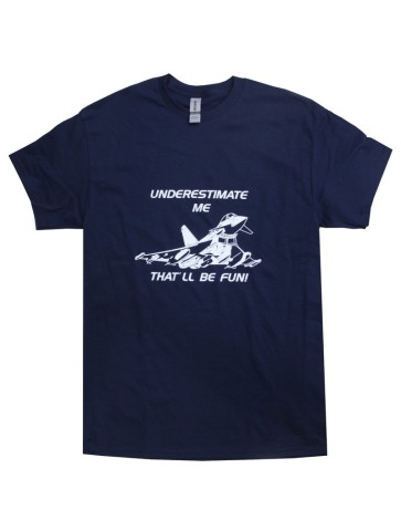 Underestimate Me Typhoon Jet Exclusive Printed T-Shirt Military Forces Aviation