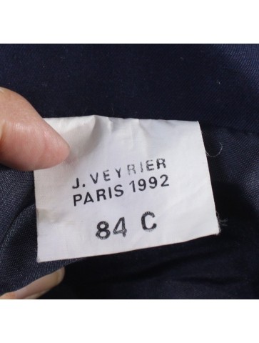 Genuine Surplus French Army Raincoat Mac overcoat 33" Chest Navy Blue (617)