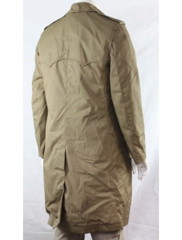 Genuine Surplus French Army Raincoat Sand Tan Dated 1977 40"  Chest (691)